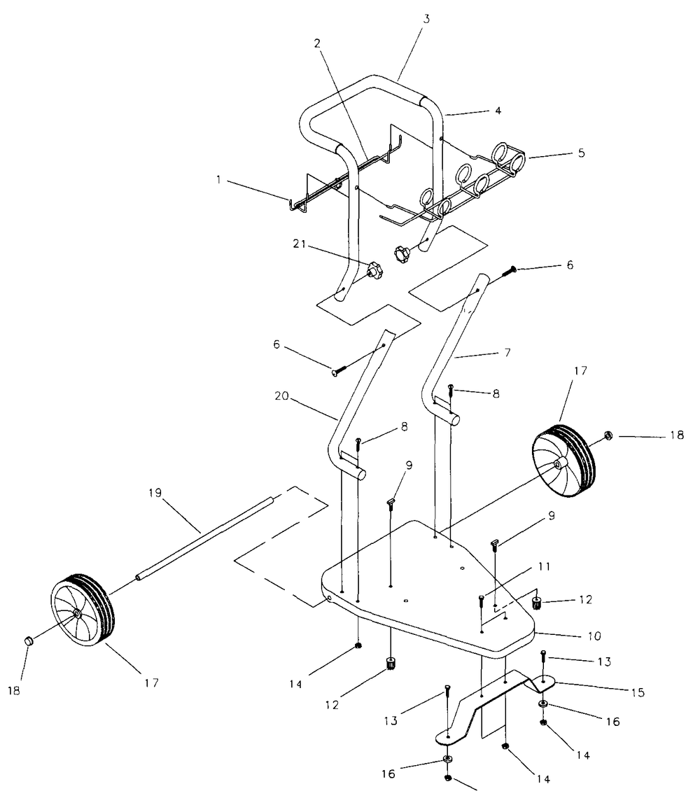 Cart Diagram and Parts List for 1136-2-580679142  Briggs and Stratton Pressure Washer